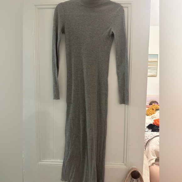 Zara midi shimmer grey dress - Picture 5 of 7